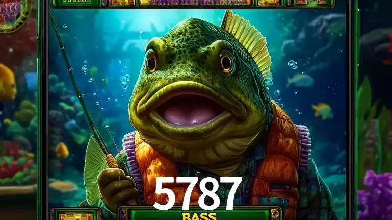 Personagem de peixe pescador do popular jogo de slot com tema de pescaria, uma das emocionantes opções de caça-níqueis para jogar e ganhar no cassino 5787.